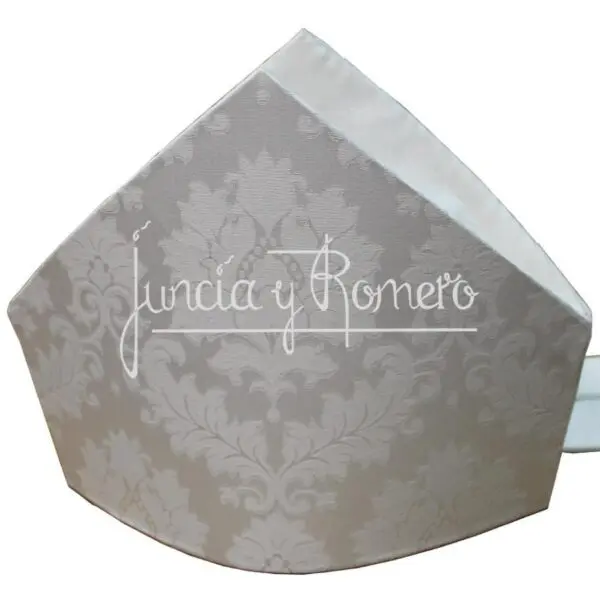 MITRA TISU TEJIDO SUDARIO CON GALON OROTISU BORDADO - Imagen 2