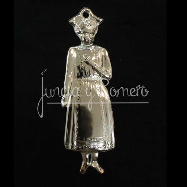 EXVOTO NIÑA METAL PLATEADO