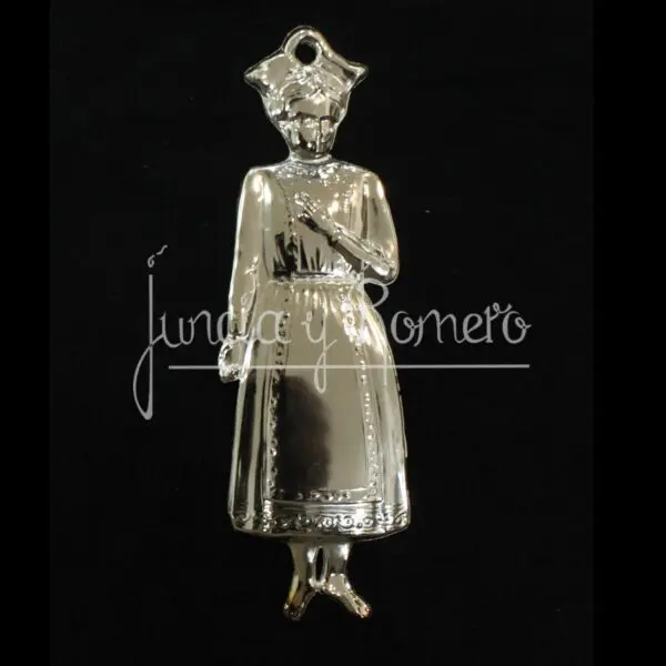 EXVOTO NIÑA METAL PLATEADO