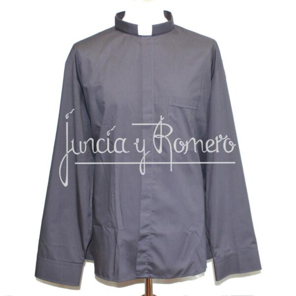 camisa ml gris oscuro